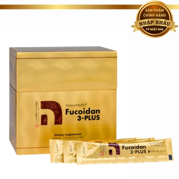 Fucoidan 3-Plus Dạng Nước (50 gói/hộp)